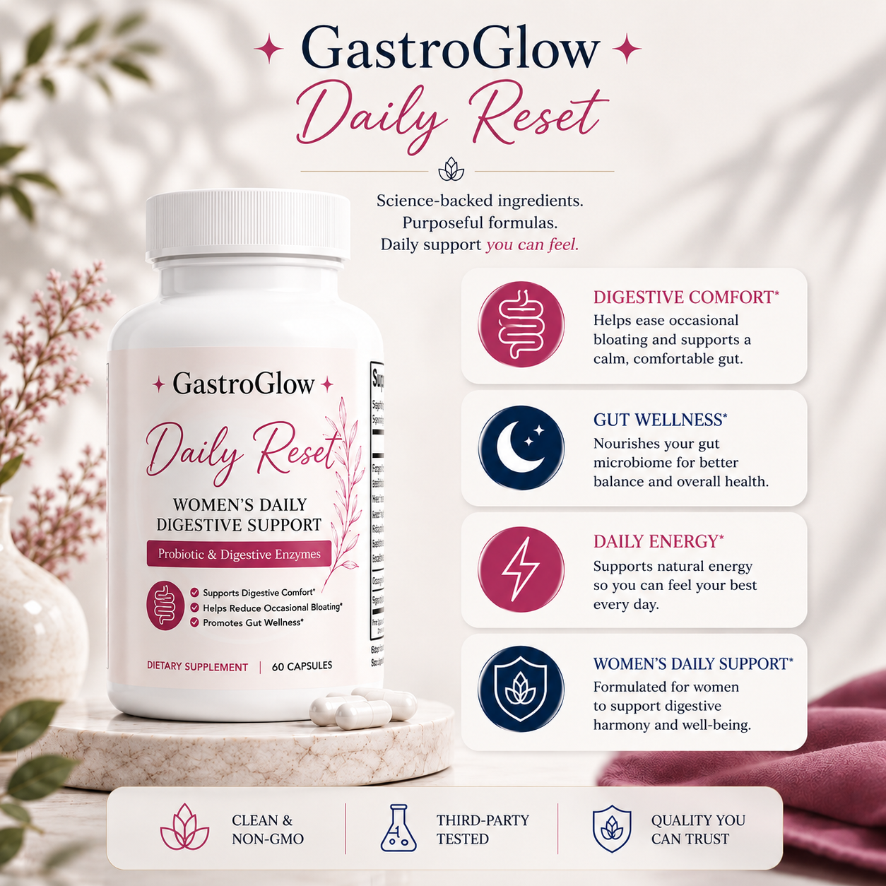 Feel Lighter After Meals — Daily Gut Support for Women